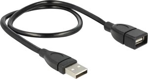 Przedłużacz Delock ShapeCable złącze męskie USB 2.0 typu A na złącze żeńskie USB 2.0 A, 0,5 m Kabel USB Delock, USB 2.0, Złącze męskie USB-A, Złącze żeńskie USB-A, 0.50 m