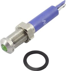 Lampka sygnalizacyjna LED TRU COMPONENTS TC-92106c6 1605952, 150 mcd, 24 V DC/AC, 6 mm