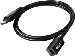 Club3D Mini DisplayPort™ na DisplayPort™ 1.4 przedłużacz 8K60Hz DSC1.2 HBR3 HDR B/St 1m Przejściówka DisplayPort, Mini DisplayPort club3D CAC-1120 CAC-1120, 1.00 m
