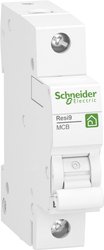 Wyłącznik nadmiarowo-prądowy Resi9 1P, 16 a, B, charakterystyka, 6 kA Wyłącznik automatyczny Schneider Electric R9F23116, 230 V, 16 A