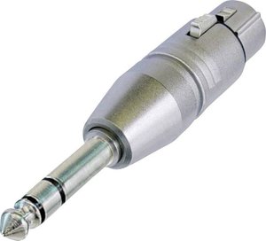 Adapter XLR NA3FP złącze żeńskie XLR - złącze męskie jack 6,3 mm Stereo Neutrik NA3FP  1 szt.