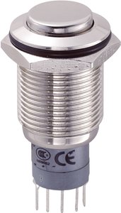 Przełącznik wciskany, wandaloodporny zatrzask TRU COMPONENTS LAS2GQH-11Z/N/P, 1 x wł/wł, 1 szt.