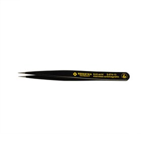 Pęseta SMD, 120 mm, prosta, szpiczasta, z powłoką ESD Pęseta do SMD Bernstein Tools  5-074-13 120 mm