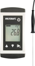 Wodoszczelny termometr uniwersalny z zamontowaną na stałe sondą wtykową Pt1000 (Ø 1,5 mm) Termometr typu Pt1000 VOLTCRAFT PTM-130 VC-8603585, -70 - 250 °C