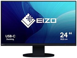 EIZO EV2480-BK Monitor  EEK C (A - G) 60.5 cm (23.8 cal) 1920 x 1080 px 16:9 5 ms DisplayPort, HDMI, słuchawki (jack 3,5 mm), USB-C®, USB 3.2 Gen 1 (USB 3.0) LCD (IPS)