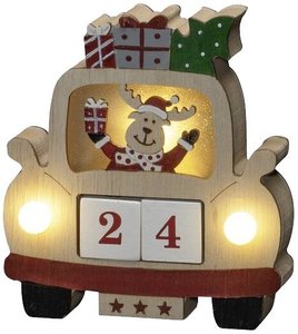 Konstsmide 3273-100 Sylwetka LED Łoś w samochodzie ciepła biel LED ciepły biały  Timer, z przełącznikiem
