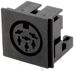 Złącze żeńskie do zabudowy Connfly DS1093-07-BN60X DS1093-07-BN60X, pozłacany stop miedzi, złącze żeńskie do wbudowania poziomego, 1 szt.