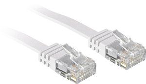 Kabel LAN LINDY 47504, 1 szt., RJ45, CAT 6, U/UTP, 5.00 m, biały