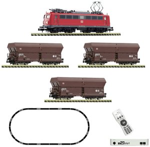 Pociąg towarowy Fleischmann 5170002 N z21 start DigitalSet E-lokomotywa BR 140 z pociągiem towarowym DB AG