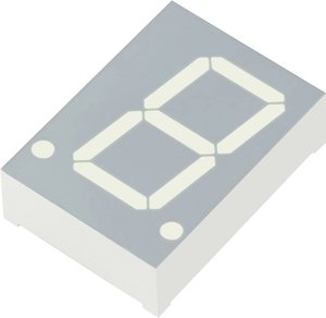 Wyświetlacz diodowy LED Kingbright SC08-11EWA 20mm