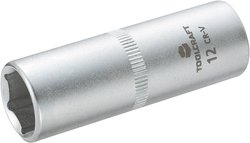 Końcówka klucza nasadowego 6,3 mm (1/4'') TOOLCRAFT 816101 Rozwartość klucza 12 mm