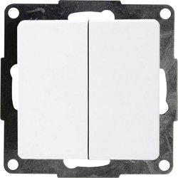 Przełącznik seryjny Płytka przycisku GAO Business Line EFE200 pw, biały