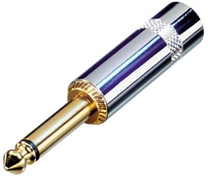 Złącze męskie jack 6,35 mm Rean AV NYS224G NYS224G, złącze męskie, 1 szt.