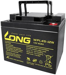 Akumulator ołowiowy Long WPL45-12 WPL45-12, AGM, 12 V, 45 Ah