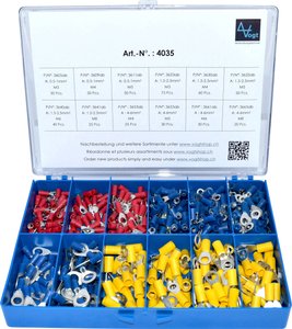Zestaw końcówek oczkowych Vogt Verbindungstechnik 4035, 0.50 mm² - 6 mm², 505 szt.