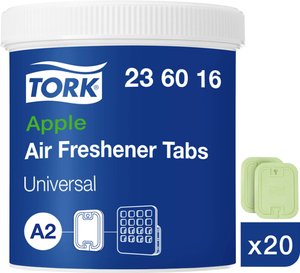 Tork zawieszka do odświeżacza powietrza o zapachu jabłka A2, zielona 236016 Odświeżacz powietrza TORK 236016
