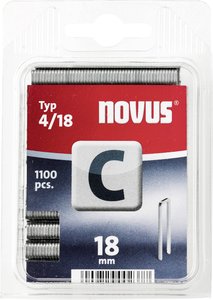 Zszywki z wąskim grzbietem - typ 4 Zszywki Novus 1100 szt.