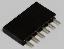 Listwa gniazdowa jednorzędowa 6-biegunowa, prosta, pozłacana, raster 2,5 mm, wysokość 8,5mm, nierozdzielny BKL Electronic 10122204 Listwa złączy żeńskich (standardowa) 1 szt.