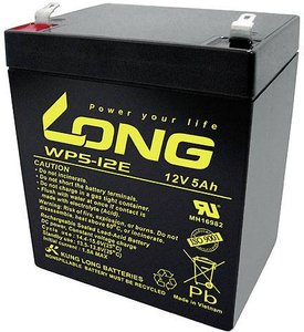 Akumulator ołowiowy Long WP5-12E WP5-12E, AGM, 12 V, 5 Ah