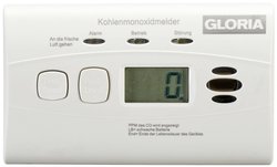 Gloria KO10D Czujnik czadu  zaw. baterię na 10 lat pracy bateryjne Wykrywanie Tlenek węgla