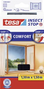 Moskitiera na okno Tesa InsectStop Comfort, 130 x 150 cm,antracyt