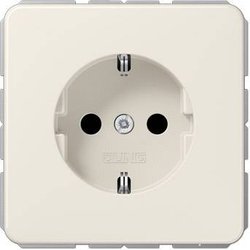 Jung CD1520 Gniazdko zasilania 16A 250V kremowo-białe Gniazdo z uziemieniem Jung CD1520 kremowy