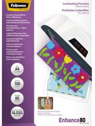Fellowes Folia do laminowania DIN A4 80 micron błyszcząca  100 szt.
