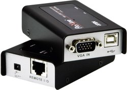 Ekstender (przedłużenie) VGA, USB 2.0 ATEN CE100, przez kabel sieciowy RJ45, 100 m
