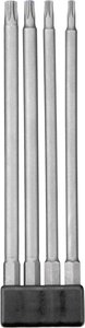 ZESTAW bitów INDUSTRIAL STEEL, 1/4'', bardzo długie, w uchwycie, 4 szt. Bity kwb  120930 1 szt.