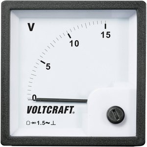 Panelowy wskaźnik analogowy Voltcraft AM-72x72/15V