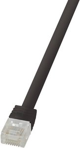 Kabel LAN LogiLink CF2073U, 1 szt., RJ45, CAT 6, U/UTP, 5.00 m, czarny