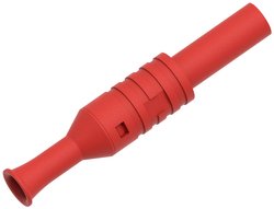 Wtyk bananowy d4 bezpieczny, zacisk śrubowy, czerwony Electro PJP 1065-CD1-R Wtyk laboratoryjny 1 szt.