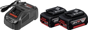 Ładowarka i akumulator do elektronarzędzi Bosch Professional GBA + GAL 1880 CV 1600A00B8J, Li-Ion, 5 Ah, 18 V