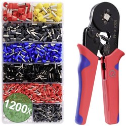 Zestaw końcówek rurkowych Quadrios 2005CA001 2005CA001, z częściową izolacją , 1200 szt.