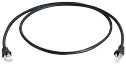 Kabel LAN Telegärtner L00004A0060, 7.5 m, RJ45, CAT 6a, S/FTP, 7.50 m, czarny