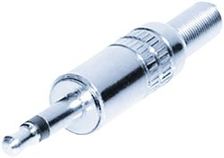 Złącze męskie jack 3,5 mm TRU COMPONENTS 1559793, CuZn, niklowany, złącze męskie proste, 1 szt.