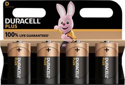 Bateria D/R20 Duracell Plus-D K4, alkaliczno-manganowe, 4 szt.