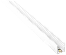 Barthelme 62399101_9010 BARdolino Profil LED       aluminium (D x S x W) 1000 x 18.4 x 19.7 mm  1 m