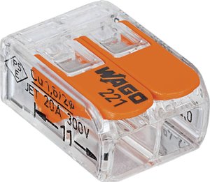 WAGO 221-412-100 Złącze zaciskowe 221, PIN: 2, 450 V, 32 A, 100 szt.