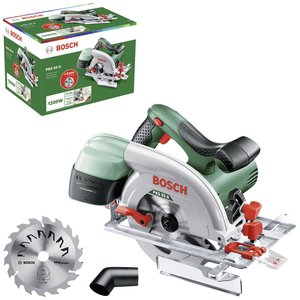 Piła tarczowa Bosch Home and Garden PKS 55 A  Głębokośc cięcia maks. (90°) 55 mm