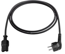 Ciepła linia zasilająca urządzenie 120°C 2m kabel AS Schwabe 70873, 2.00 m, czarny