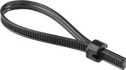 Taśma zamykająca HellermannTyton Strap Black ATS3080-PA66HIRHSUV-BK 102-66110, 80 mm (max), 500 m