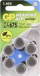 Ogniwo guzikowe GP Batteries GPZA675 / PR44 cynkowo-powietrzne 620 mAh 1.4 V 6 szt.