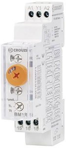 Timer BM1R Syr-Line Montaż na szynie DIN 17,5 mm - 1 przekaźnik 16A Przekaźnik czasowy Crouzet BM1R16MV1, 1 szt.