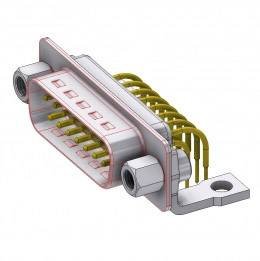 Złącze męskie D-Sub Deltron Connectors DTS15PYC/2M46UNB5, rzędy: 2, styki: 15, 90 °, 1 szt.