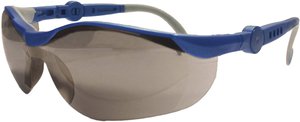 L+D Upixx  26752 Okulary ochronne lustrzane niebieski, szary EN 166-1 DIN 166-1