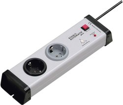 Listwa zasilająca z wyłącznikiem Ehmann Vario Linea 0222x00022301, Złącze bezpieczne, Ilość gniazdek: 2