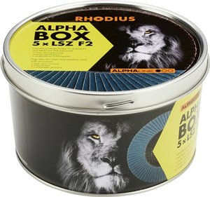 Ściernica lamelkowa RHODIUS LSZ F2 BOX 115 x 22,23 mm K60 INOX wygięta Tarcza lamelkowa Rhodius LSZ F2 BOX 209313 Średnica 115 mm 5 szt.