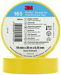 Taśma izolacyjna 3M Temflex™ 165 165YL6E Temflex™ 165 (D x S) 25 m x 19 mm 25 m 1 szt.