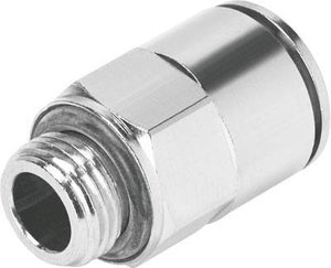 Złącze śrubowe wtykane FESTO NPQM-D-G18-Q6-P10    Średnica rury: 6 mm   1 szt.
